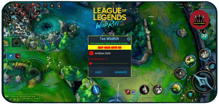 WildRift map hack - mobile play